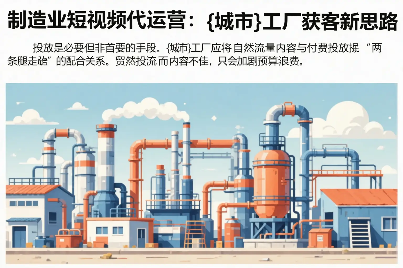 制造业短视频代运营:浈江工厂获客新思路